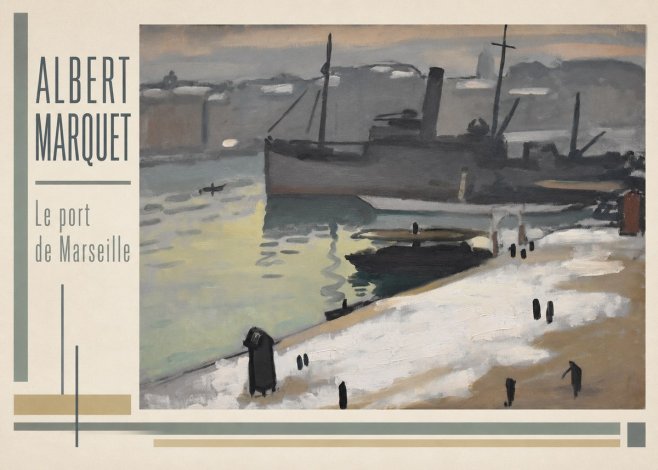 Albert Marquet Le Port De Marseille II No3 - Juliste