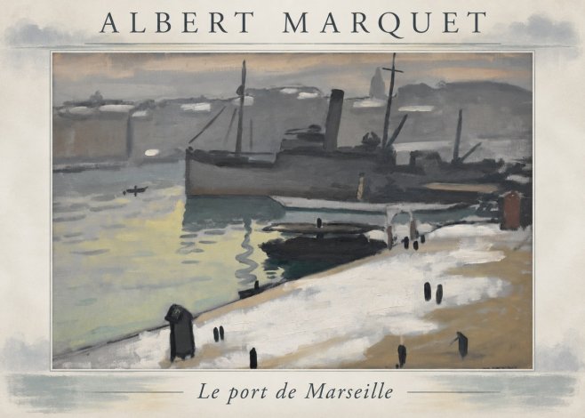 Albert Marquet Le Port De Marseille II No4 - Juliste