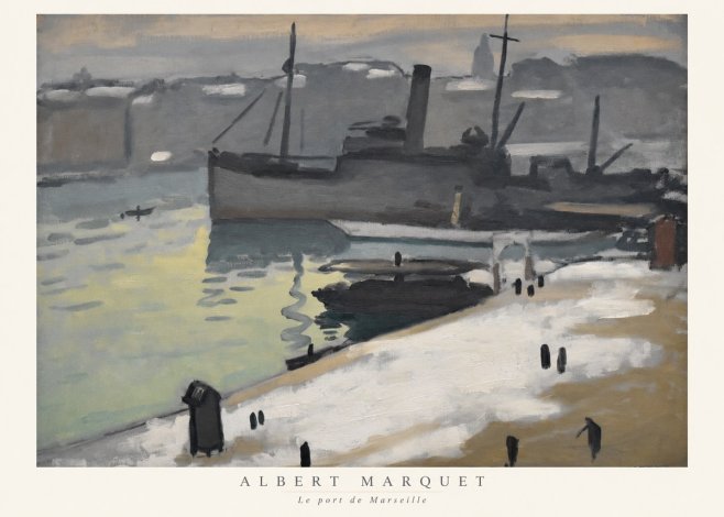 Albert Marquet Le Port De Marseille II No6 - Juliste