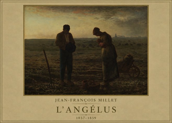 Jean-François Millet L'angélus I No1 - Juliste