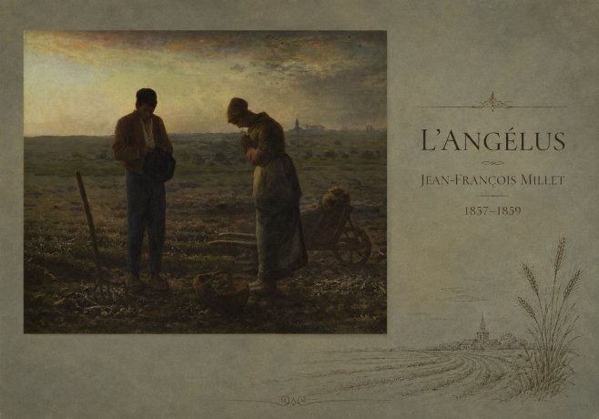 Jean-François Millet L'angélus I No4 - Juliste