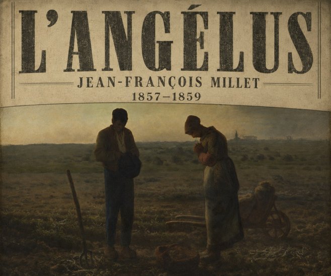 Jean-François Millet L'angélus I No6 - Juliste