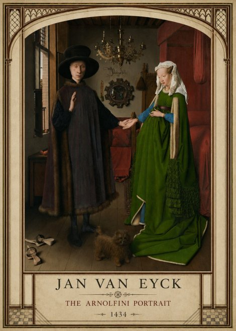Jan van Eyck The Arnolfini Portrait V No3 - Juliste
