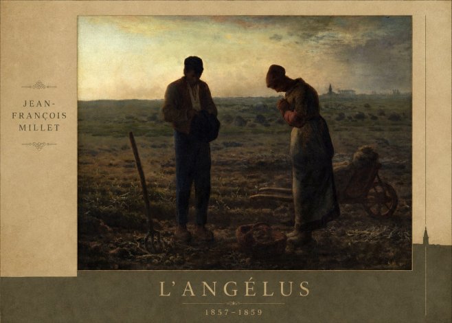 Jean-François Millet L'angélus II No3 - Juliste