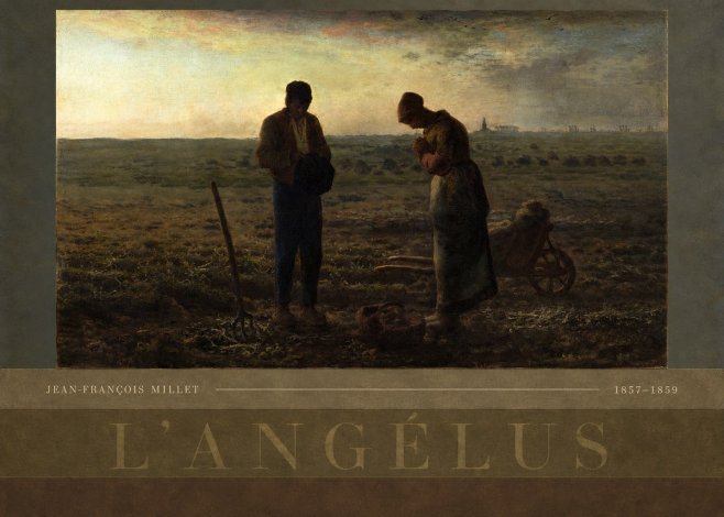 Jean-François Millet L'angélus II No5 - Juliste