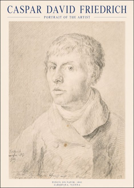 Caspar David Friedrich Portrait of the Artist No1 - Juliste