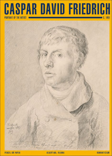 Caspar David Friedrich Portrait of the Artist No2 - Juliste