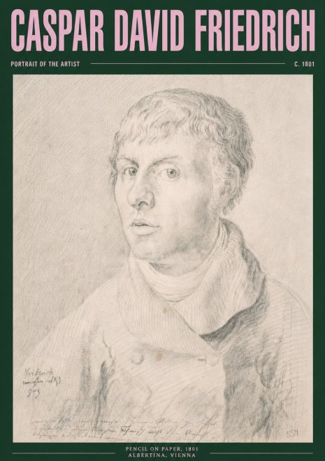 Caspar David Friedrich Portrait of the Artist No3 - Juliste