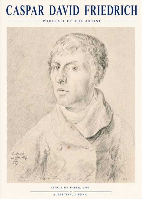 Caspar David Friedrich Portrait of the Artist No4 - Juliste
