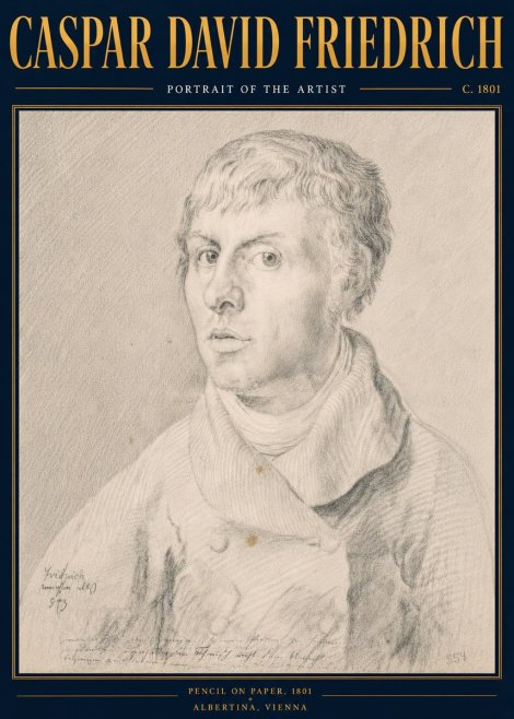 Caspar David Friedrich Portrait of the Artist No6 - Juliste