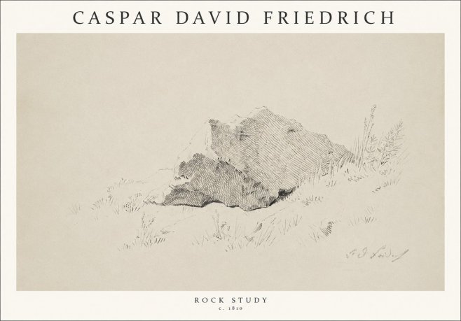 Caspar David Friedrich Rock Study No1 - Juliste