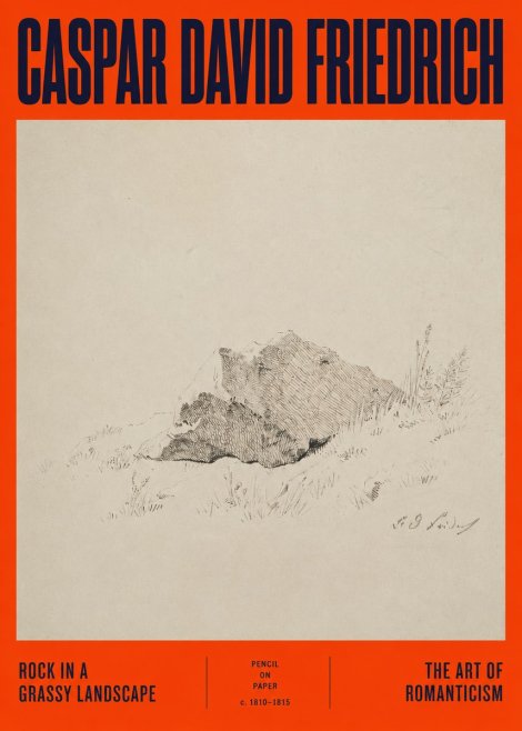 Caspar David Friedrich Rock Study No5 - Juliste