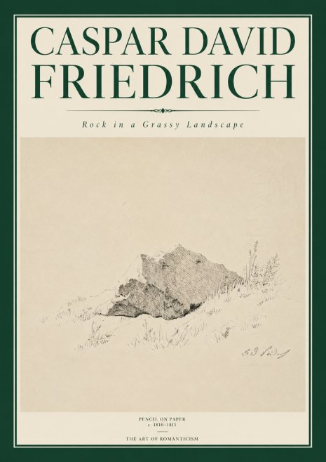 Caspar David Friedrich Rock Study No6 - Juliste