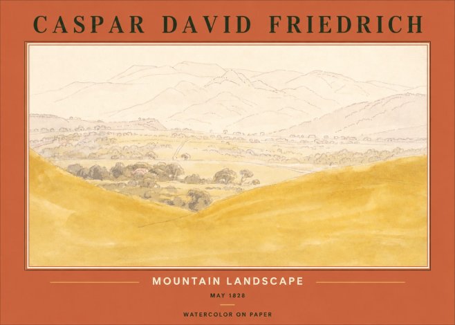 Caspar David Friedrich Mountain Landscape No2 - Juliste