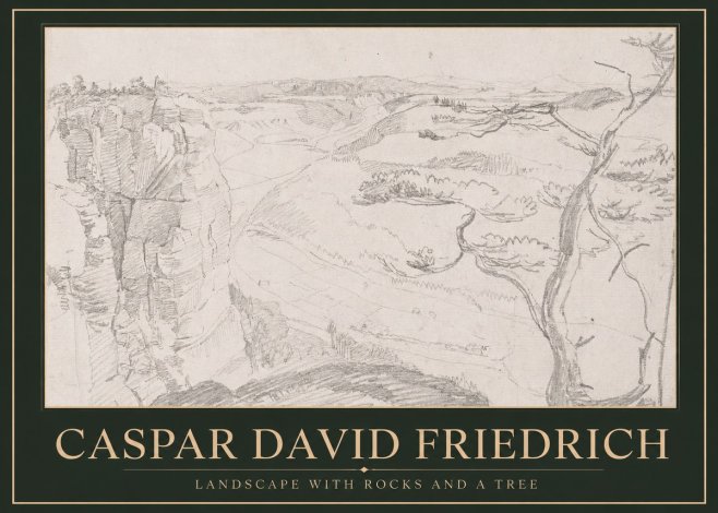 Caspar David Friedrich Landscape with Rocks and a Tree No1 - Juliste