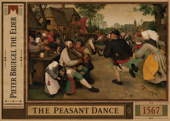 Pieter Bruegel The Peasant Dance II No2 - Juliste