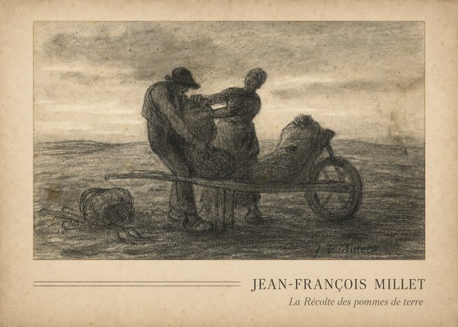 Jean-François Millet La Récolte Des Pommes De Terre No3 - Juliste