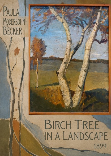 Paula Modersohn-Becker Birch Tree in a Landscape No2 - Juliste