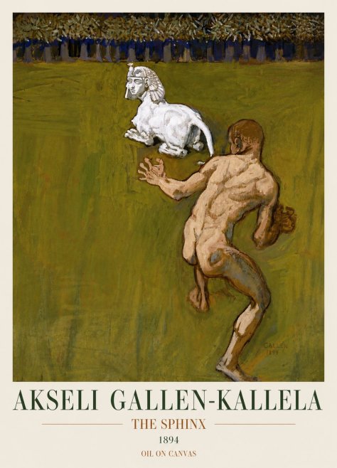 Akseli Gallen-Kallela Väinämöinen's Kantele No4 - Juliste