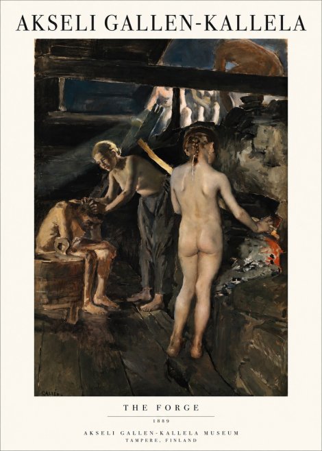 Akseli Gallen-Kallela The Forge No1 - Juliste