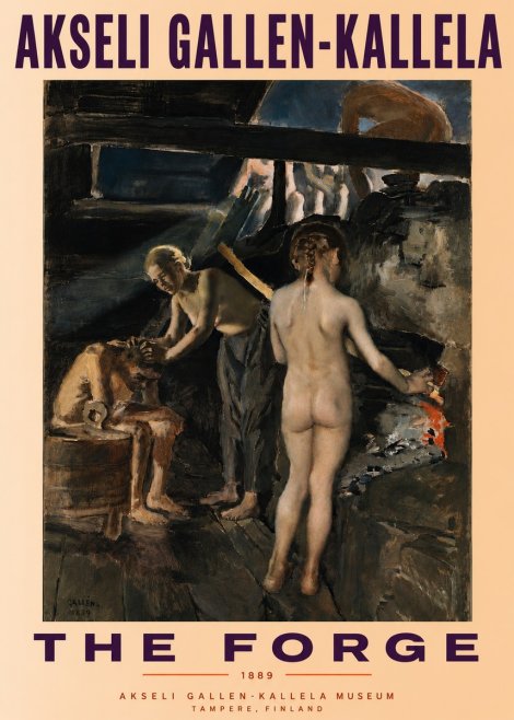 Akseli Gallen-Kallela The Forge No4 - Juliste