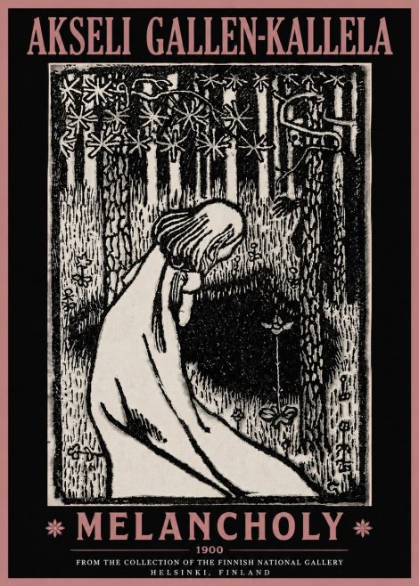 Akseli Gallen-Kallela Melancholy No4 - Juliste