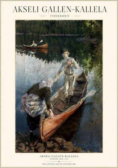 Akseli Gallen-Kallela Fishermen No1 - Juliste