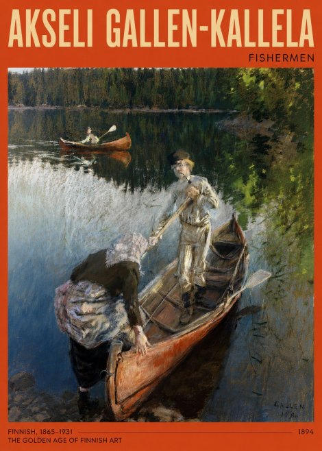 Akseli Gallen-Kallela Fishermen No2 - Juliste