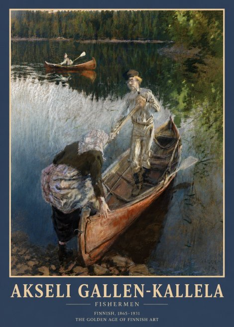 Akseli Gallen-Kallela Fishermen No3 - Juliste