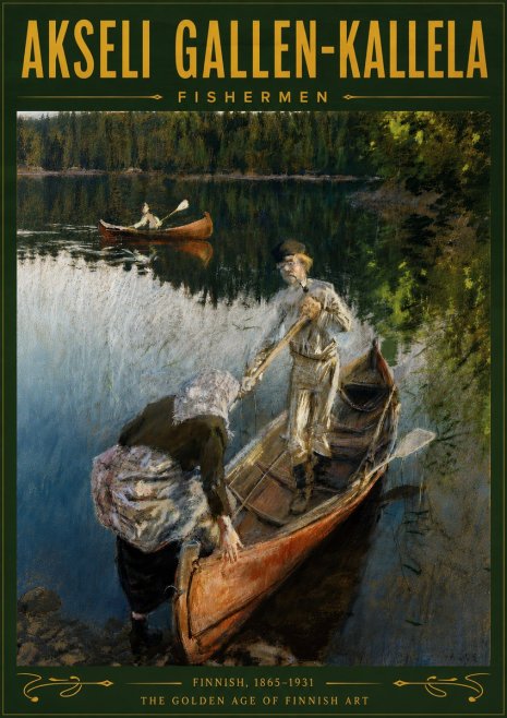 Akseli Gallen-Kallela Fishermen No5 - Juliste
