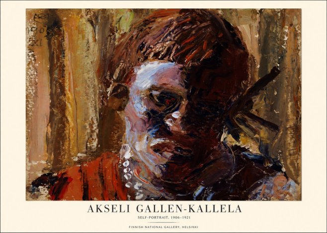 Akseli Gallen-Kallela Self-portrait, 1906-1921 No1 - Juliste