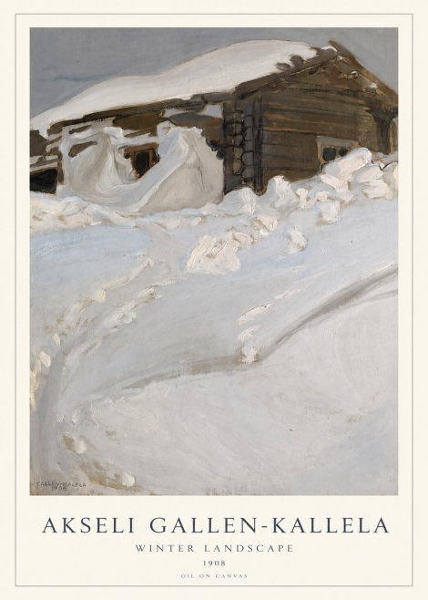 Akseli Gallen-Kallela Winter Landscape II No1 - Juliste