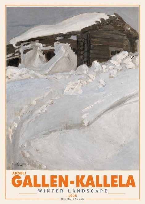Akseli Gallen-Kallela Winter Landscape II No3 - Juliste
