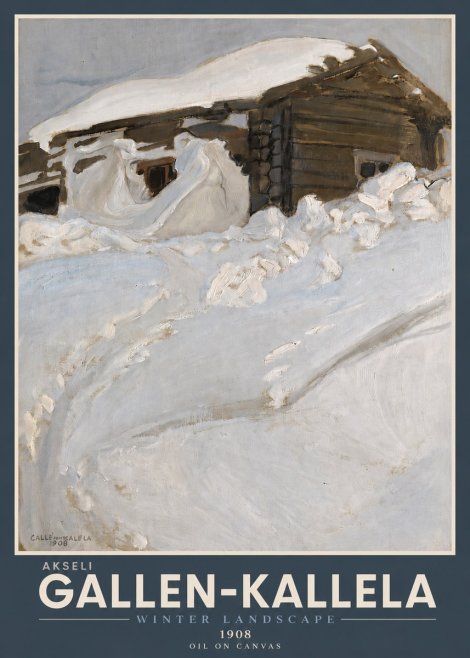 Akseli Gallen-Kallela Winter Landscape II No4 - Juliste