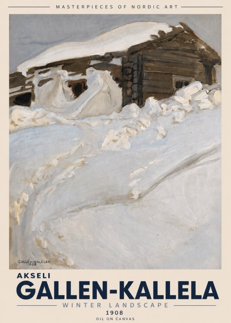 Akseli Gallen-Kallela Winter Landscape II No6 - Juliste