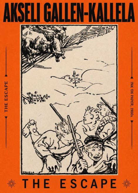 Akseli Gallen-Kallela The Escape No2 - Juliste