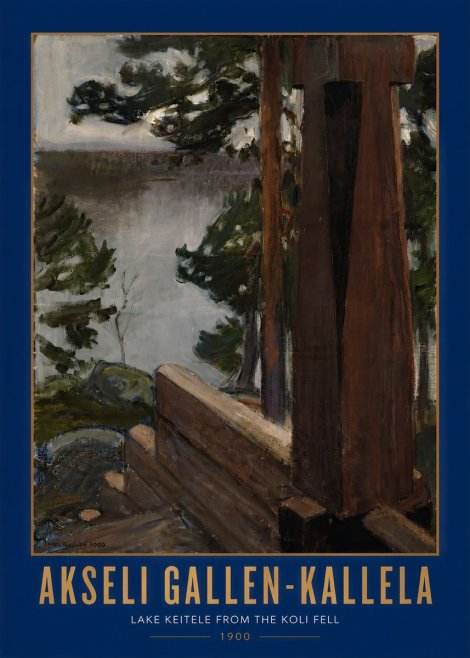 Akseli Gallen-Kallela Lake Keitele from the Koli Fell No2 - Juliste
