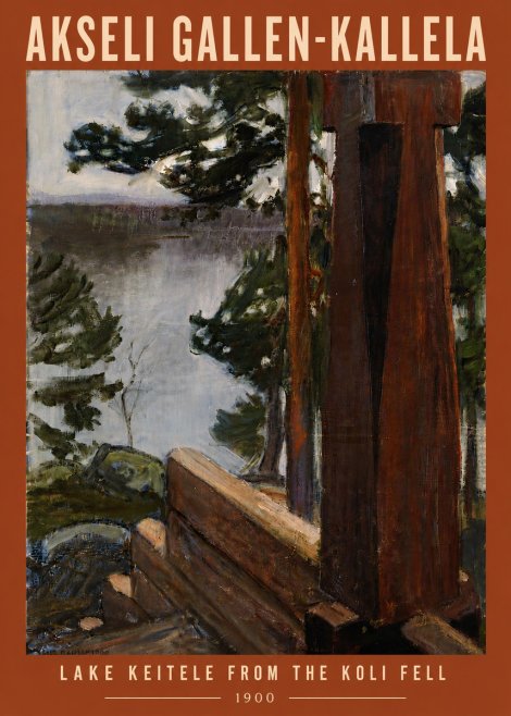 Akseli Gallen-Kallela Lake Keitele from the Koli Fell No6 - Juliste