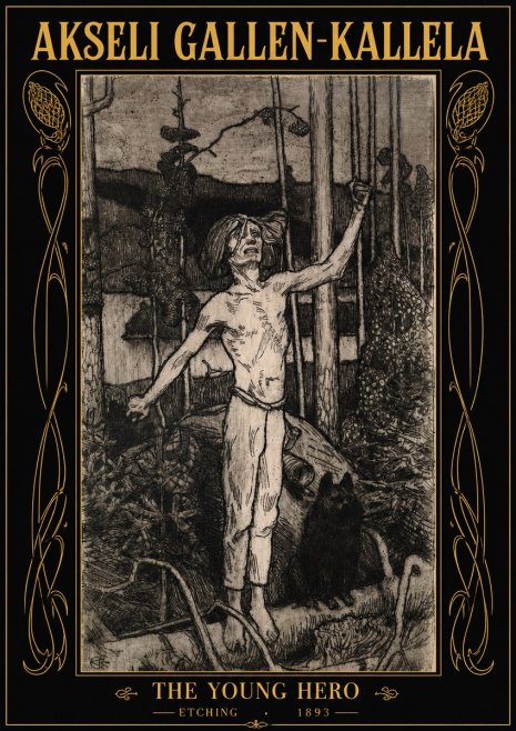 Akseli Gallen-Kallela The Young Hero No2 - Juliste