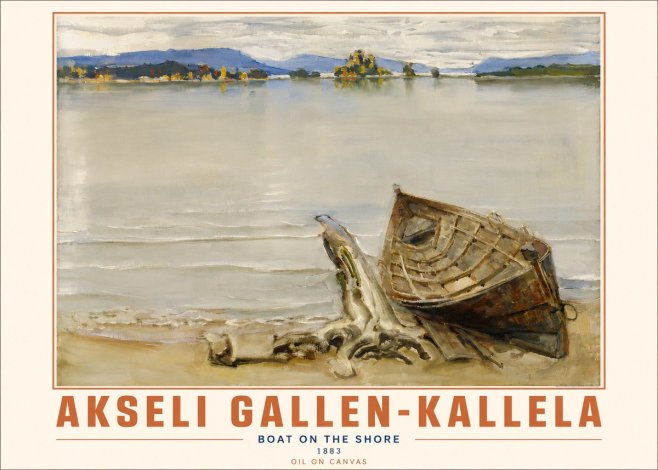 Akseli Gallen-Kallela Boat on the Shore No4 - Juliste