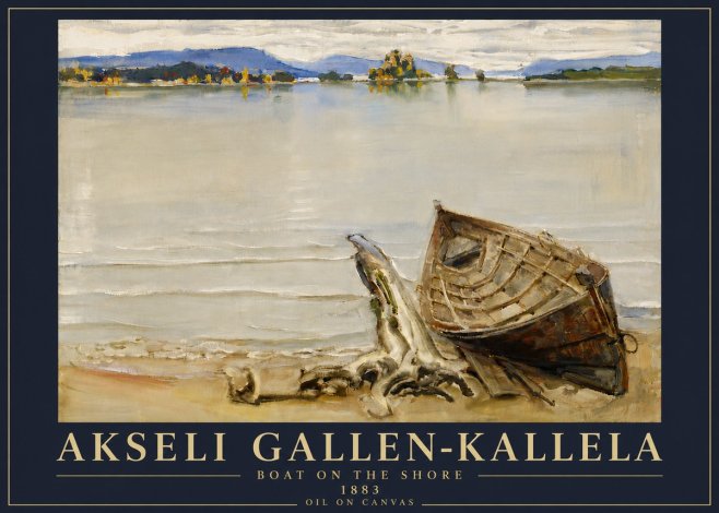 Akseli Gallen-Kallela Boat on the Shore No6 - Juliste