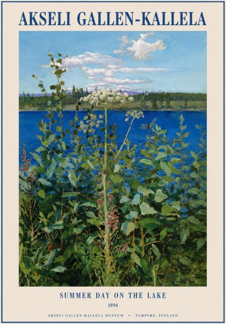 Akseli Gallen-Kallela Summer Day on the Lake No1 - Juliste