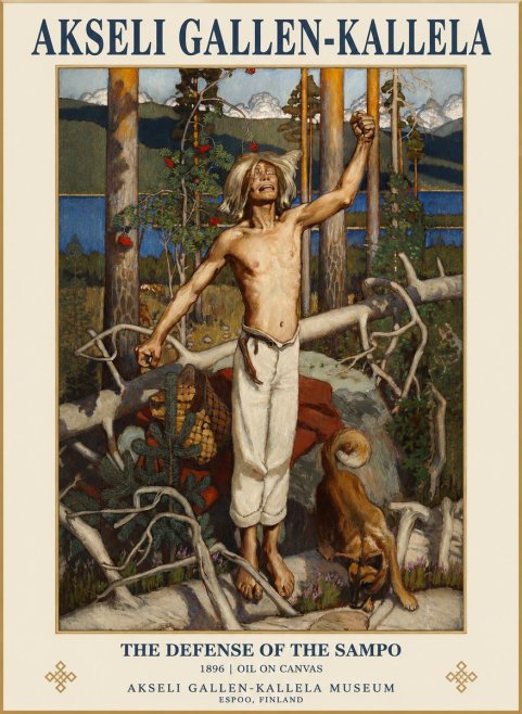 Akseli Gallen-Kallela The Defense of the Sampo No1 - Juliste