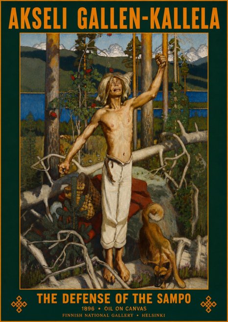 Akseli Gallen-Kallela The Defense of the Sampo No2 - Juliste