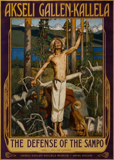 Akseli Gallen-Kallela The Defense of the Sampo No3 - Juliste