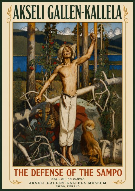 Akseli Gallen-Kallela The Defense of the Sampo No5 - Juliste