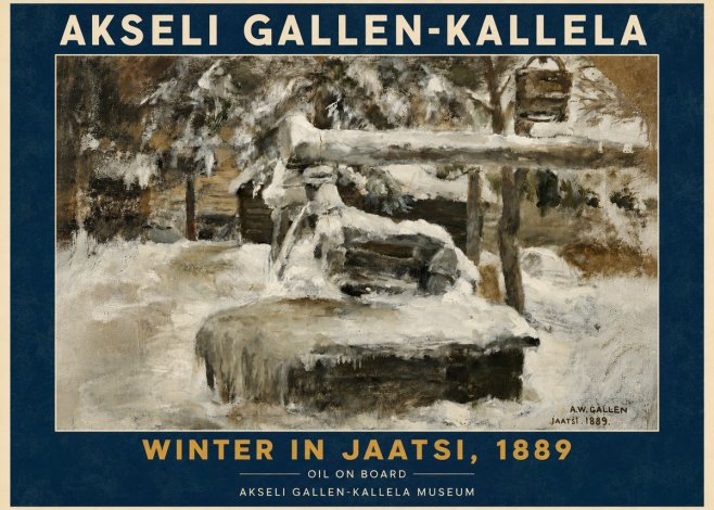 Akseli Gallen-Kallela Winter in Jaatsi, 1889 No5 - Juliste