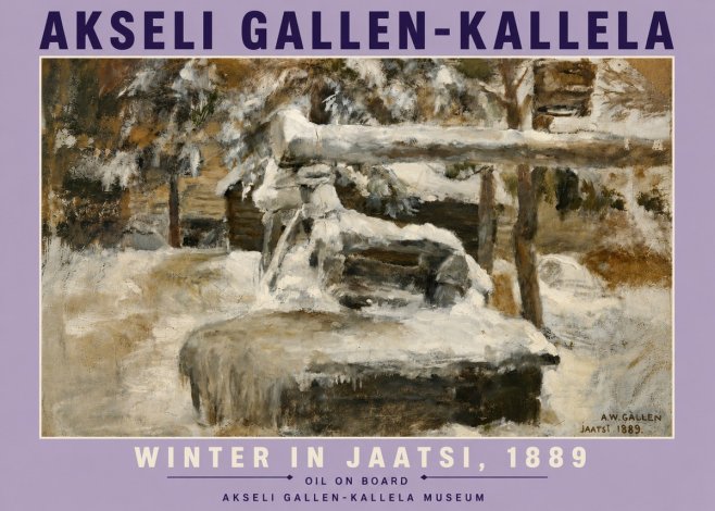 Akseli Gallen-Kallela Winter in Jaatsi, 1889 No6 - Juliste