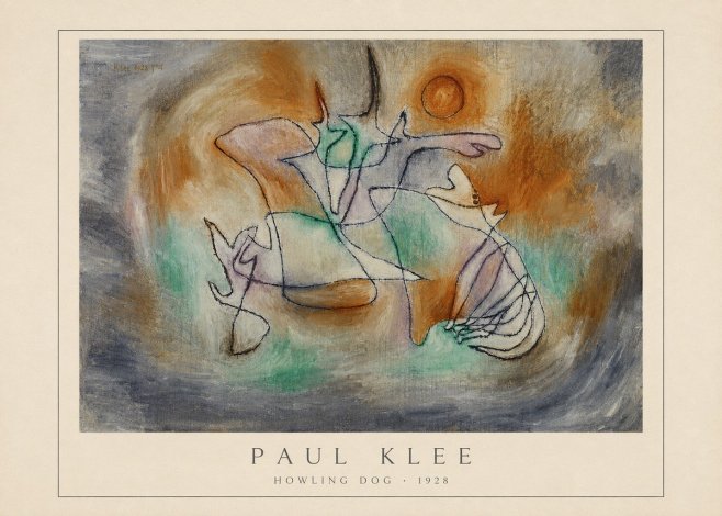 Paul Klee Howling Dog No4 - Juliste