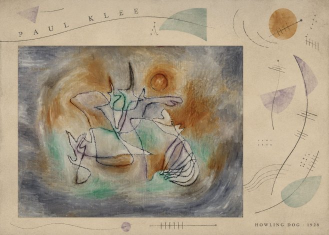 Paul Klee Howling Dog No6 - Juliste